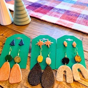 Holiday earrings made by me :)